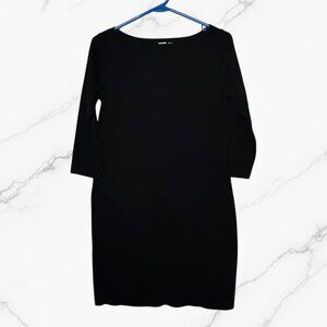 Gap Tunic Dress Modern Boat Neck True Black Women's Size Medium